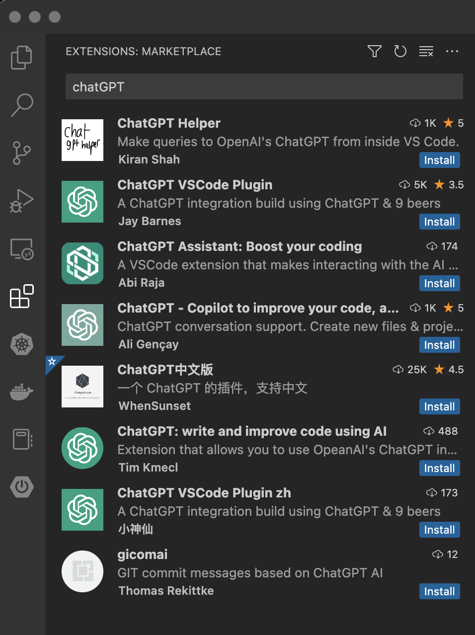 被玩坏的ChatGPT之初体验：VS Code上的ChatGPT插件